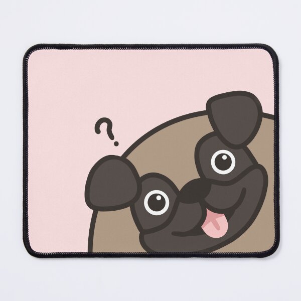 Item preview, Douglas the Curious Pug designed and sold by Kebi Studio.