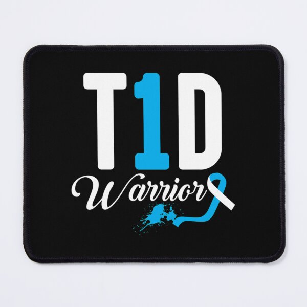 Item preview, t1d diabetes warrior Awareness Blue Ribbon Essential . designed and sold by guiceltsaxe3.