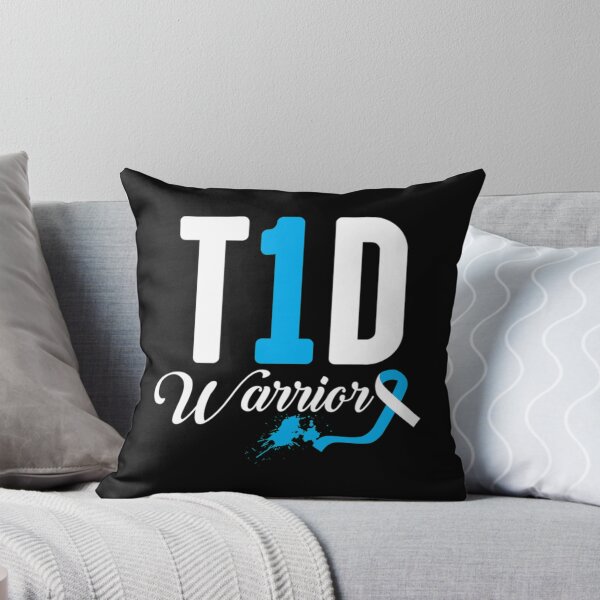 Item preview, t1d diabetes warrior Awareness Blue Ribbon Essential . designed and sold by guiceltsaxe3.