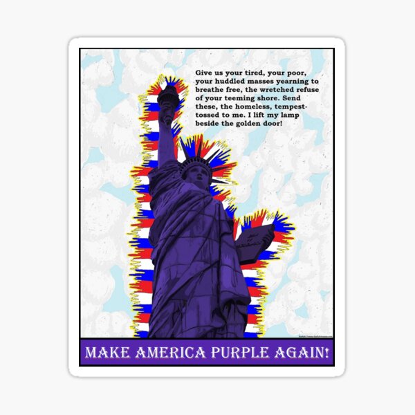 MAKE AMERICA PURPLE AGAIN Sticker