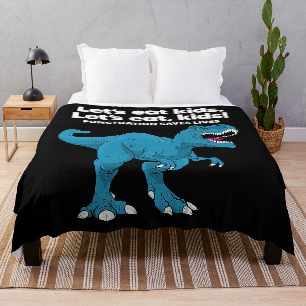 Item preview, Let's Eat Kids Punctuation Saves Lives Trex Boys Girls designed and sold by fultond.