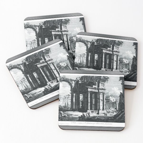Item preview, Fragments of an Ancient Temple and Adjacent Buildings by Pietro Gaspari Remastered Xzendor7 Classical Art Old Masters Reproductions designed and sold by Xzendor7 Digital Art Creations.
