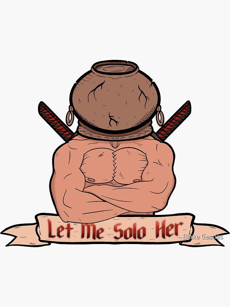 Let Me Solo Her Elden Ring Vinyl Sticker 