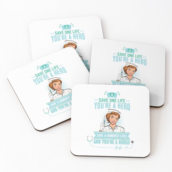 Item preview, Save One Life You're A Hero Save A Hundred Lives and You're a Nurse designed and sold by protegra.