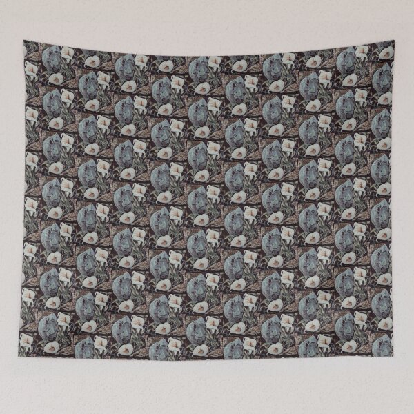 Item preview, Rhino, Babe Giraffe and Lilies designed and sold by CazzaArtDesigns.