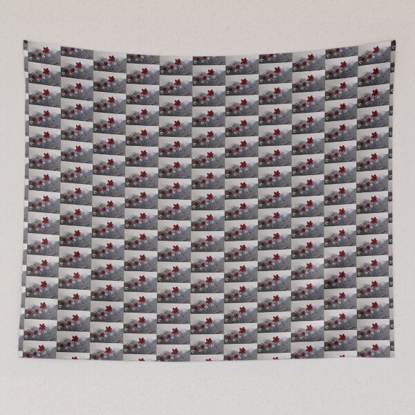 Item preview, Ruby Red Flowers in the Alps  designed and sold by CazzaArtDesigns.