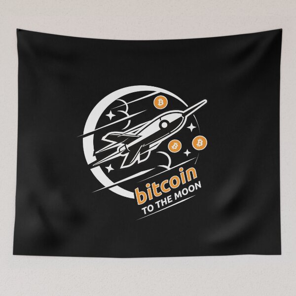 Item preview, Bitcoin to the Moon designed and sold by Rhu Creations.