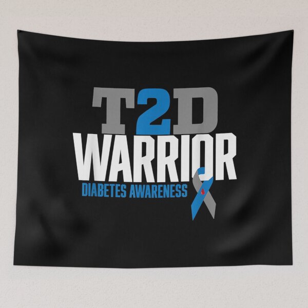Item preview, T2D Warrior Type 2 Diabetes Awareness Diabetic Essential . designed and sold by guiceltsaxe3.