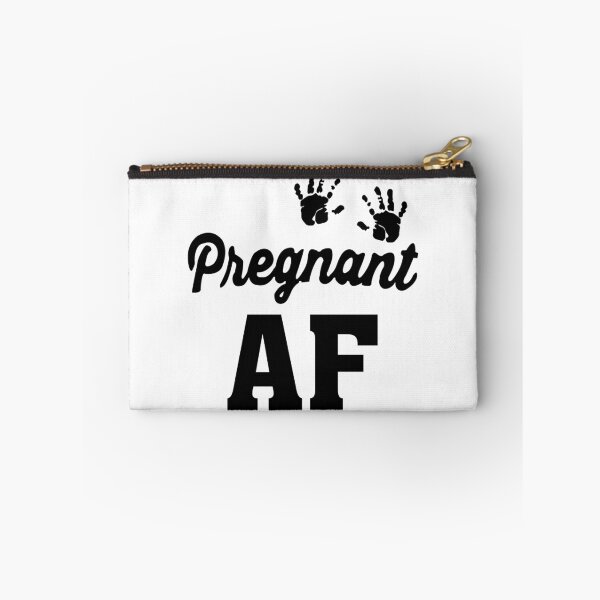 Item preview, Pregnant AF - As Fuck Black designed and sold by almosthillwood.