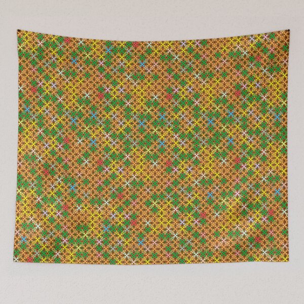 Item preview, Earth colours palette geometric motif designed and sold by contegaga.