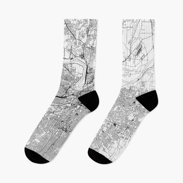 Item preview, Kansas City White Map designed and sold by multiplicitymap.