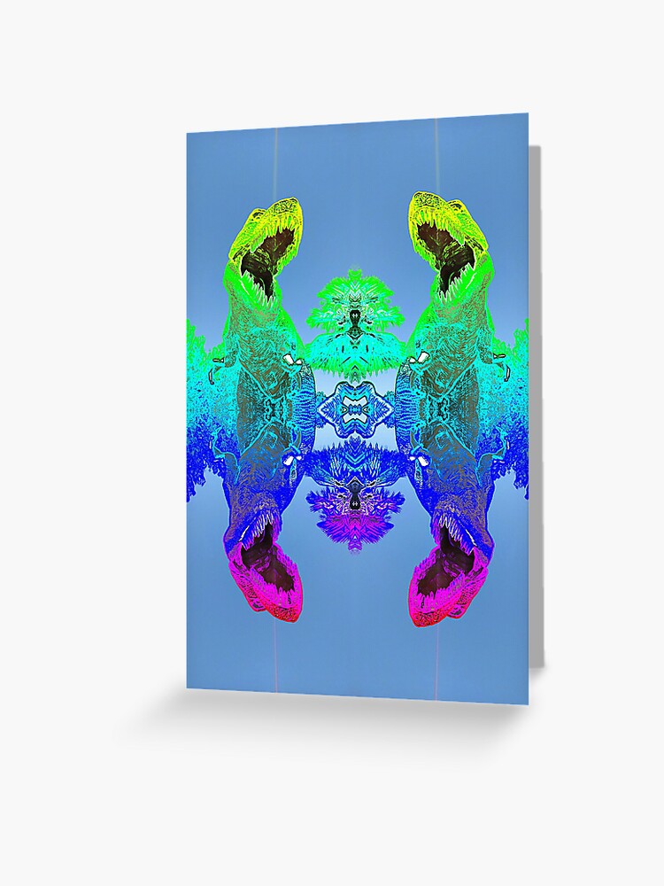 Thumbnail 1 of 2, Greeting Card, So Cal T Rex designed and sold by killmonkies.