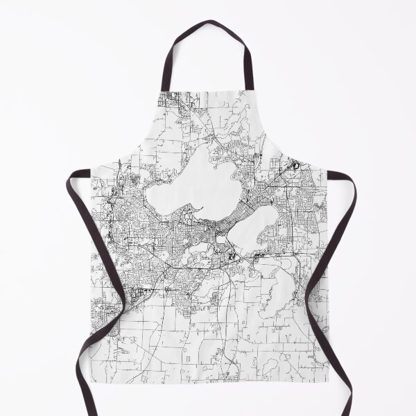 Item preview, Madison White Map designed and sold by multiplicitymap.