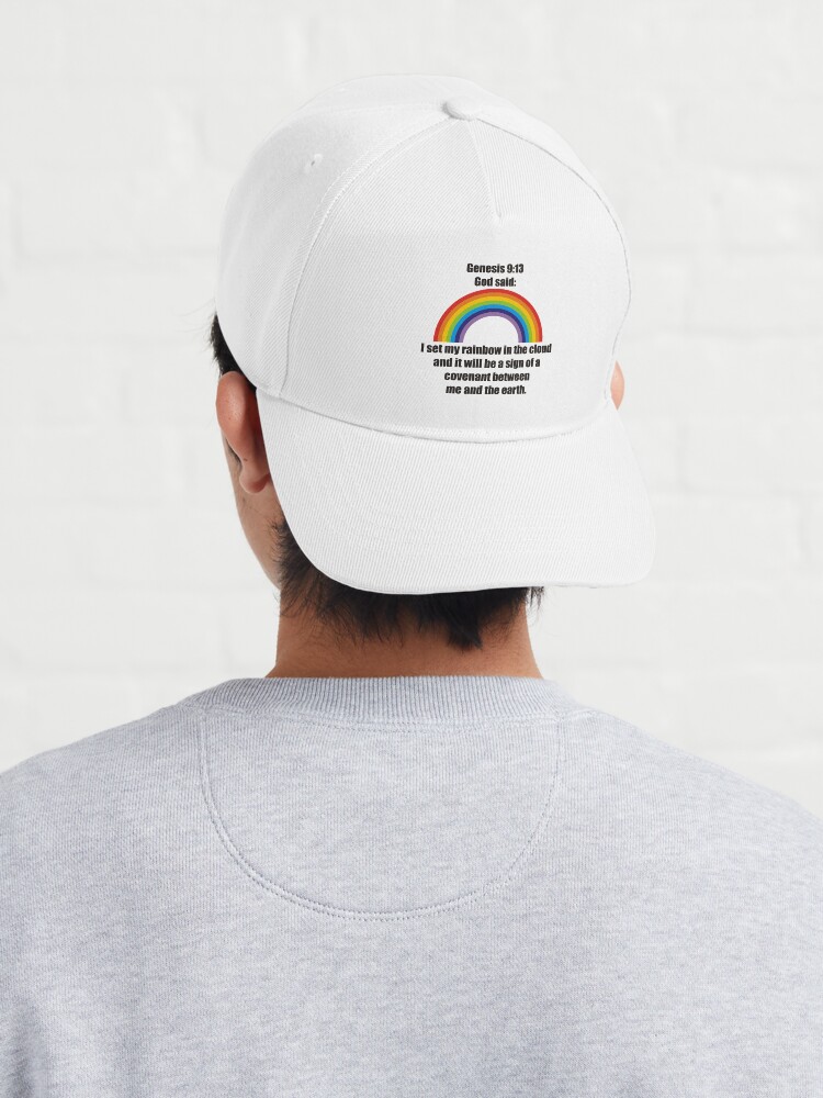 God's Rainbow ~ Genesis 9:13 Cap for Sale by Flabba