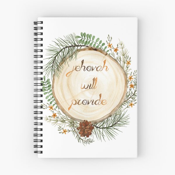 Item preview, Jehovah Will Provide spiral notebook designed and sold by crafts-gift.