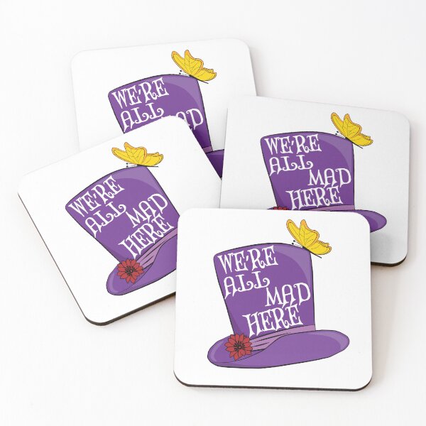 Item preview, Were All Mad Here - Mad Hatter Hat - Alice in Wonderland designed and sold by TheInkElephant.