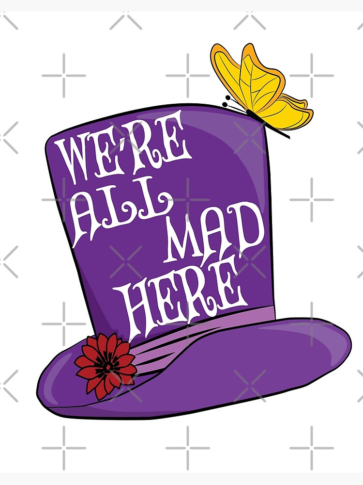 Alice in Wonderland Accessories, We're All Made Here Brooch