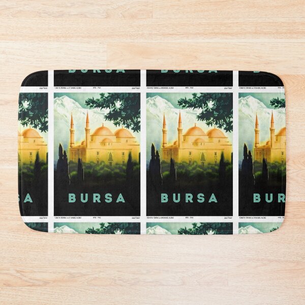 Item preview, Bursa, Istanbul, Turkey - Retro vintage travel poster designed and sold by GreekTavern1979.