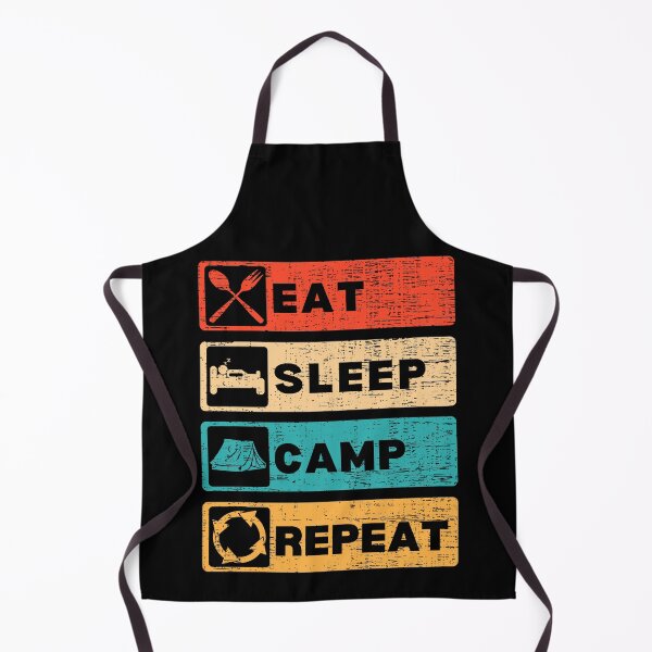 Item preview, Eat Sleep Camp Repeat Funny Camping Trip Lover designed and sold by retrodesigner14.