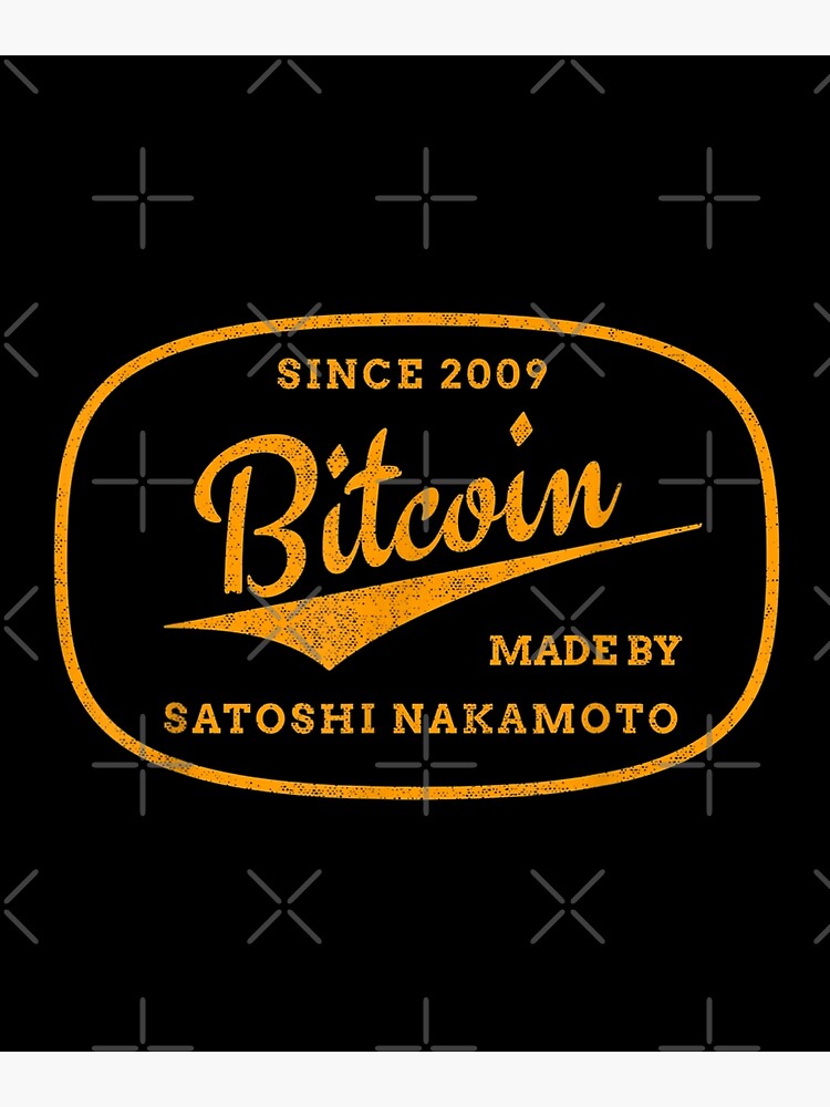 Disover Satoshi Nakamoto - Bitcoin cryptocurrency - Bitcoin BTC Premium Matte Vertical Poster