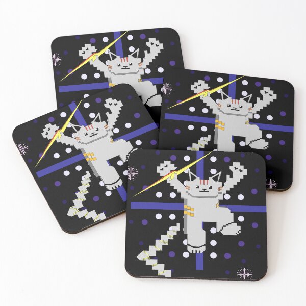 Item preview, Cat Lightning Retro Gaming Blue designed and sold by HCreatives.