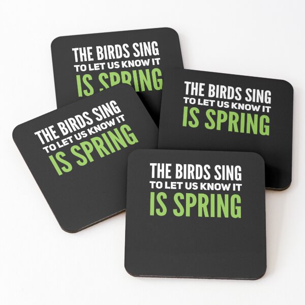 Item preview, The birds sing to let us know it is spring.cute spring caption designed and sold by Quotes ⭐⭐⭐⭐⭐.