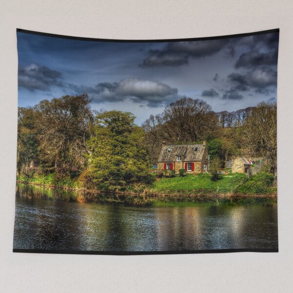Item preview, Cottage Along The River Tyne At Hexham designed and sold by axp7884.