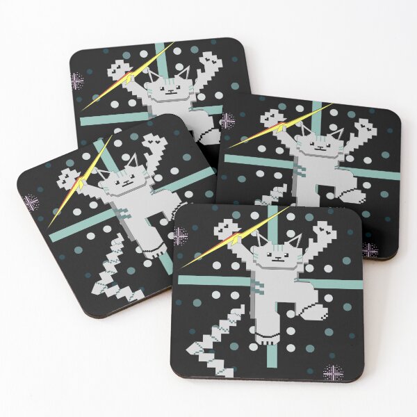 Item preview, Cat Lightning Retro Gaming Dark Teal designed and sold by HCreatives.