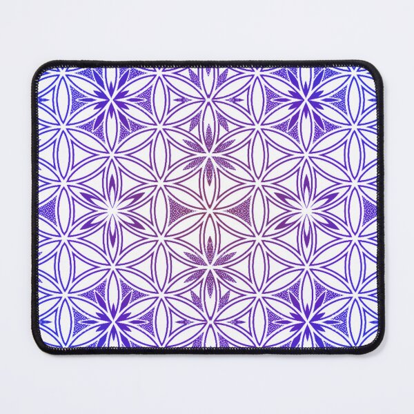 Item preview, Blue and Purple Flower of Life Boho Style  designed and sold by shantilovesart.
