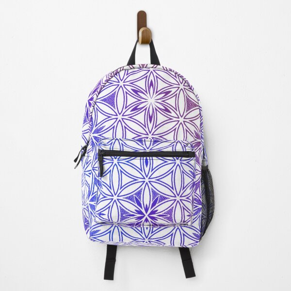 Item preview, Blue and Purple Flower of Life Boho Style designed and sold by shantilovesart.