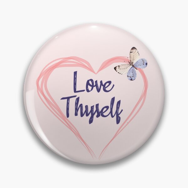 Item preview, Love Thyself Positive Affirmation Phrase designed and sold by MindfulMeta.