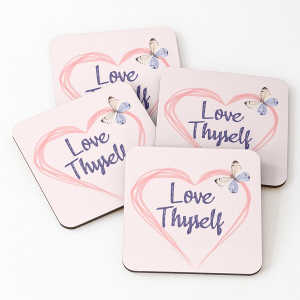 Item preview, Love Thyself Positive Affirmation Phrase designed and sold by MindfulMeta.