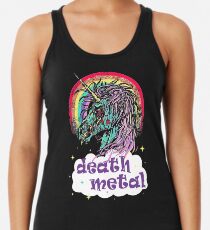 Zombie Einhorn Death Metal Racerback Tank Top