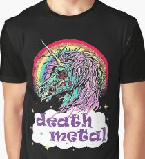 Zombie Unicorn Death Metal Graphic T-Shirt