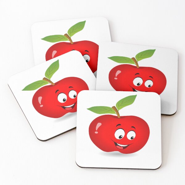 Item preview, dibujos animados de sonrisa de manzana designed and sold by bgyg.