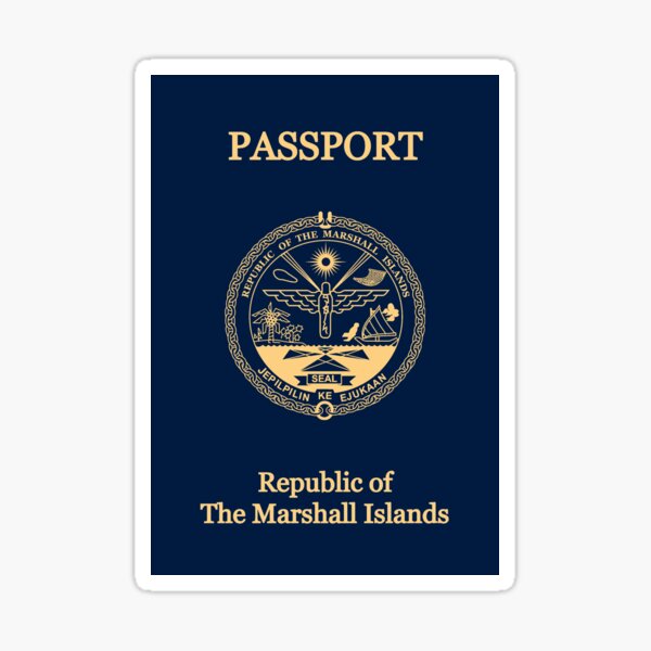 The Marshall Islands Passport Sticker For Sale By Hakvs Redbubble 9271