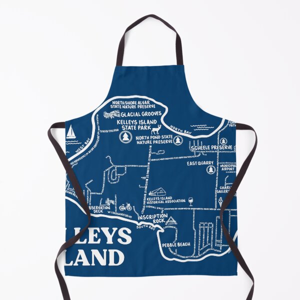 Item preview, Kelleys Island Map  designed and sold by fiberandgloss.