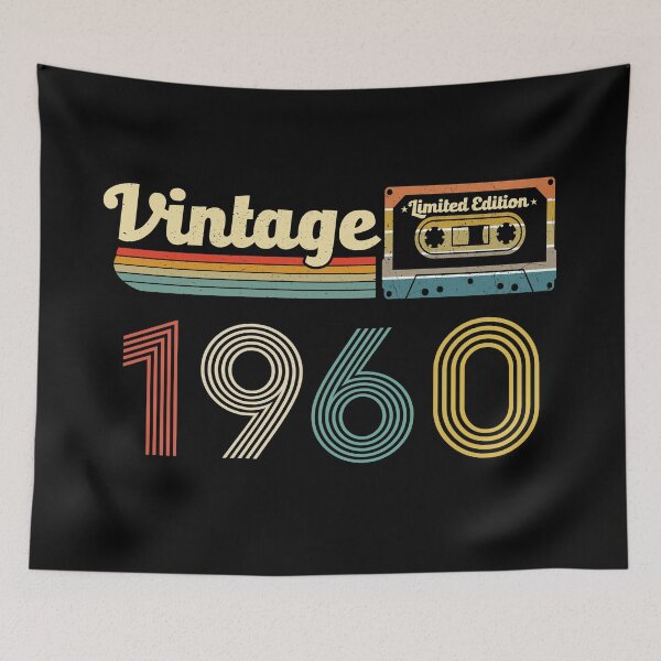 Item preview, vintage 1960 limited edition cassette - 62nd Birthday Gift designed and sold by Majesticoo.