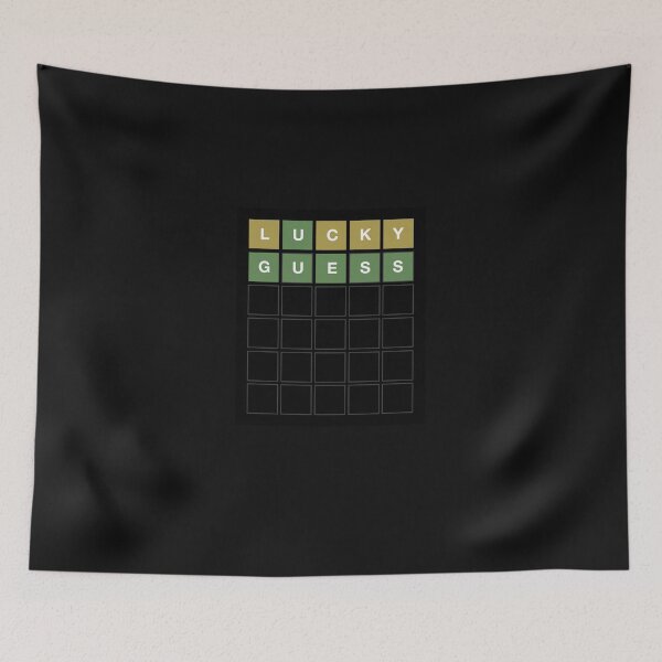 Item preview, Wordle Lucky Guess - Funny Wordl Grid Word Game Design Classic T-Shirt designed and sold by FlorianJako.