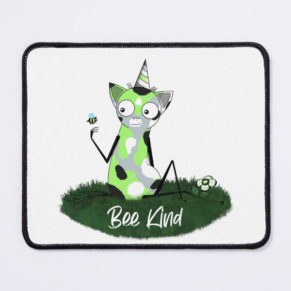 Item preview, Bee kind! Agender Pride Flag Unicorn designed and sold by Bill Bill The Unicorn.