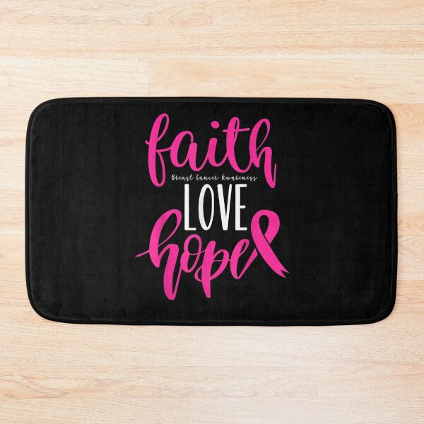 Item preview, Breast Cancer Awareness Faith Hope Love Warrior Pink Ribbon designed and sold by RobertEllisDC.