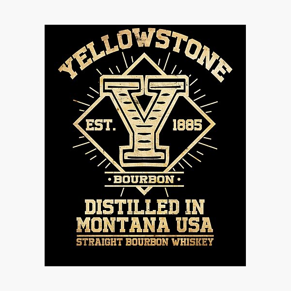 Item preview, Yellowstone Bourbon Vintage Whiskey Est. 1885 Yellowstone Gear designed and sold by DynamicDesign.