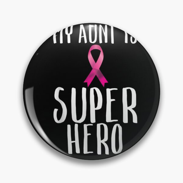 Item preview, My Aunt Is A Super Hero Pink Ribbon Breast Cancer designed and sold by RobertEllisDC.