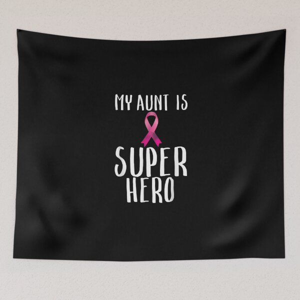 Item preview, My Aunt Is A Super Hero Pink Ribbon Breast Cancer designed and sold by RobertEllisDC.