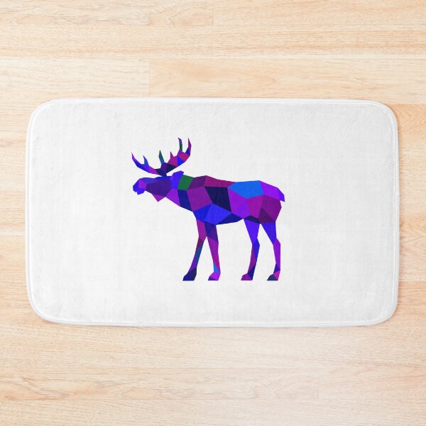 Item preview, Geometric Moose Burple designed and sold by doodle-mittens.