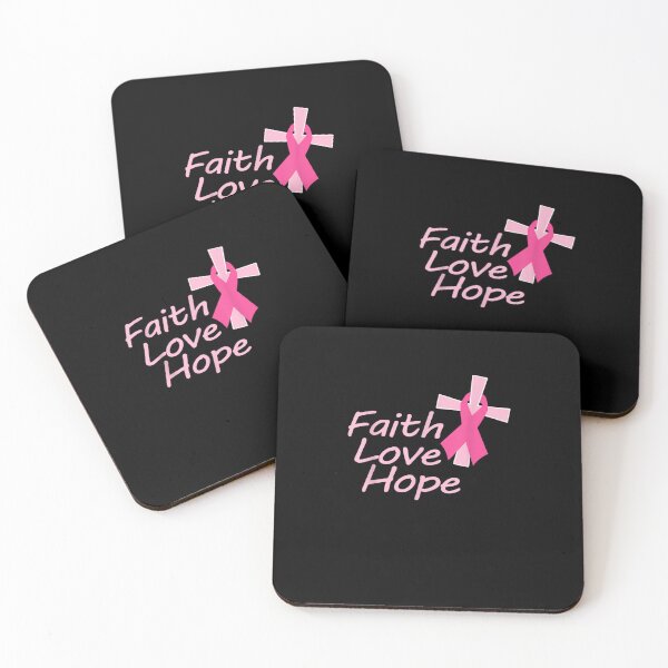 Item preview, Faith Love Hope Breast Cancer Awareness designed and sold by RobertEllisDC.