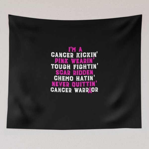 Item preview, Breast Cancer Awareness Cancer Kickin' Chemo Hatin' Warrior designed and sold by RobertEllisDC.