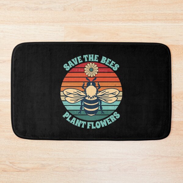 Item preview, Retro Sunset Save The Bees Plant Flowers designed and sold by PeachesMommy.