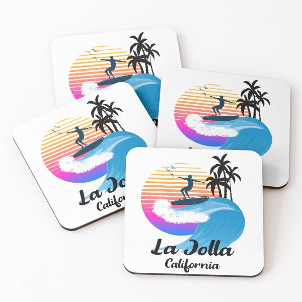 Item preview, La Jolla  California Seaside Retro Sunset designed and sold by mountainadora.