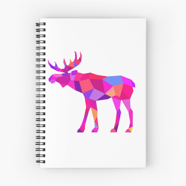Item preview, Geometric Moose Ella Pink designed and sold by doodle-mittens.